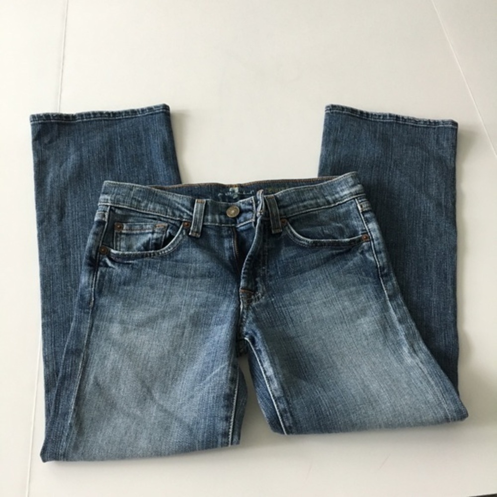 7 For All Mankind Relaxed Cropped Jeans Size‎ 0 Denim Pants